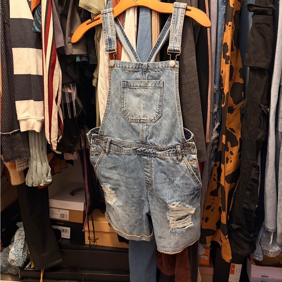 Harper Pants - Harper Light Blue Denim Overalls